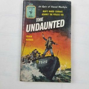 The Undaunted John Harris Vintage 1955 Bantam Giant Naval Warfare WWII Book PB